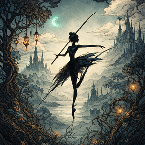 Fantasy Ink Landscape